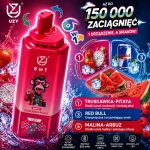 UZY 150K 6w1 jednorazowy vape – smoczy owoc, Red Bull i malina z arbuzem