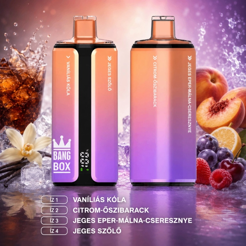 Bang Box 160000 slukkos eldobható vape, vegyes gyümölcsös aromák