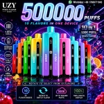 UZY Penta Flavor 10 in 1 500000 Puffs Disposable Vape, Multicolored Selection