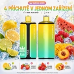 Bang Box 160 000 potahů 4v1 – Kyselé mango s ananasem, citronová cola, broskev s lesním ovocem a jahoda s banánem