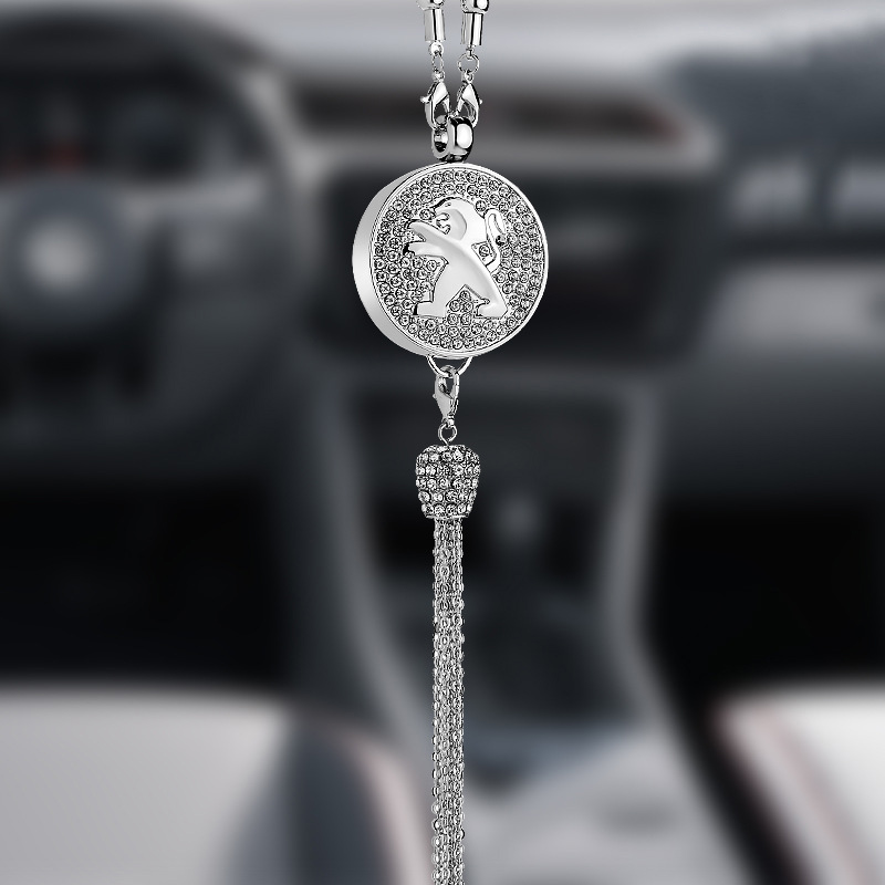 Pingente de aromaterapia com logotipo de carro com diamante de metal