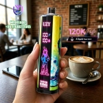 UZY SHISHA HOOKAH KING 120000 Crystal Design • Smart Screen • 120K Massive Puffs 9.Two Apple