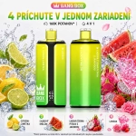 Bang Box 4 v 1 – kombinácia príchutí Citrón-limetka, Ľadový vodný melón, Jahoda a dračie ovocie, Love 66