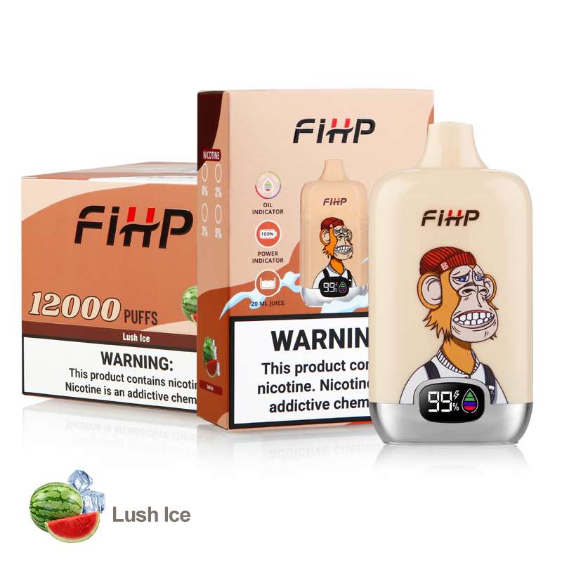 FIHP jednorazowy e-papieros z 12 000 zaciągnięciami
