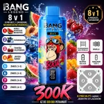 Bang Legend 300K 8v1 príchuť California Berry Mix – čerešňa, čučoriedka, jahoda a mango vape