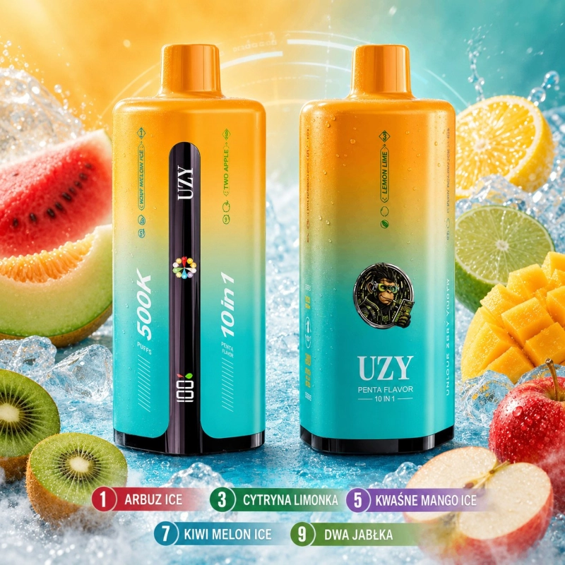 UZY Penta Flavor 500000 buchów Jednorazowy e-papieros, wielosmakowy mix owocowy
