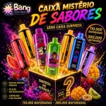 Caixa Mistério de Sabores Bangbox-Vapor com produtos premium e seleção aleatória multimarcas