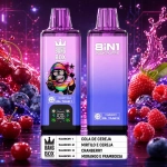 Bang Box 8 IN 1 200000 Puxadas Vape Descartável, Roxo e Frutas
