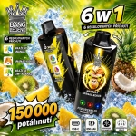 Bang Legend 150K 6 v 1 – ledový ananas, ananas s kokosem a kiwi s ananasem