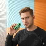 Férfi Vopvop 120000 slukkos eldobható vape készülékkel, zöld, menta ízben