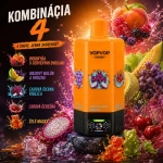VOPVOP 150K 6 v 1 Kombinácia 4 – broskyňa s červeným ovocím, trojitý melón s hroznom, ľadový čierny dračí plod, ľadová šumivá čerešňa a želatínové medvedíky
