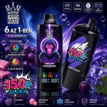 Bang Legend 150000 150000 slukkos eldobható vape, szőlős rágógumi