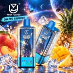 Vape descartável UZY Crystal 4 em 1 100 000 puffs com sabor Mixed Berry e sistema de 4 sabores com LED