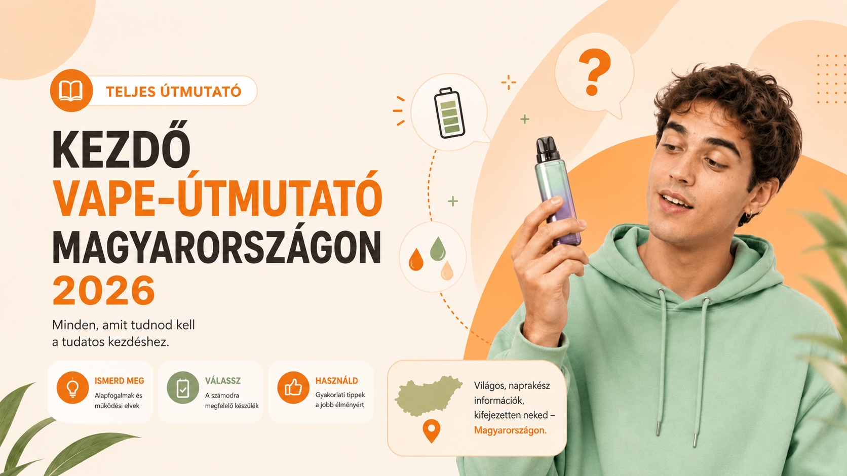 Teljes kezdő útmutató a vaperezéshez Magyarországon 2026