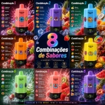 VOPVOP 150 000 Puffs 6 em 1 com 8 combinações de sabores disponíveis em Portugal