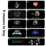 Galaxy Watch6 Classic Bluetooth viedpulkstenis asinsspiediena monitorēšanas elektrokardiogrammas EKG
