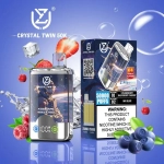 UZY Crystal Twin 50000 Puffs Double Flavor Disposable Vape with Dual Mesh Coil