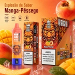 Pêssego manga vape descartável sabor tropical doce e suculento