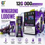 Mrożone winogrona UZY 120K grape ice disposable vape DTL