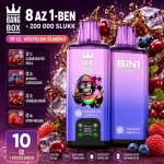 BangBox 200K eldobható vape – meggy–szőlő, áfonya–eper, vörös áfonya és eper–málna íz