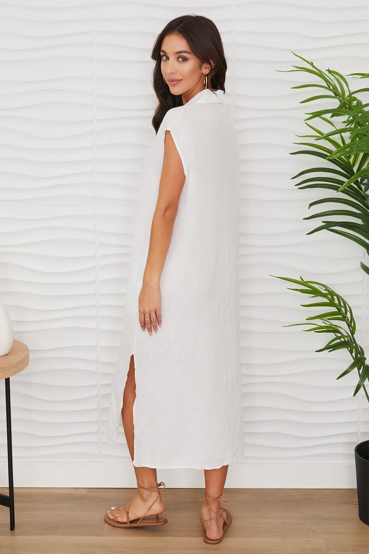 THE ALAIA VISCOSE KAFTAN DRESS