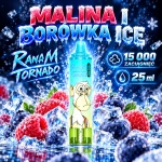 RandM Tornado 15000 o smaku Kwaśne Jagody Malina Ice – 25 ml, USB-C