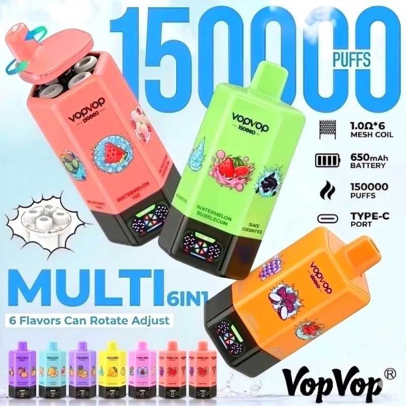 6 Flavors in 1 Disposable Vape