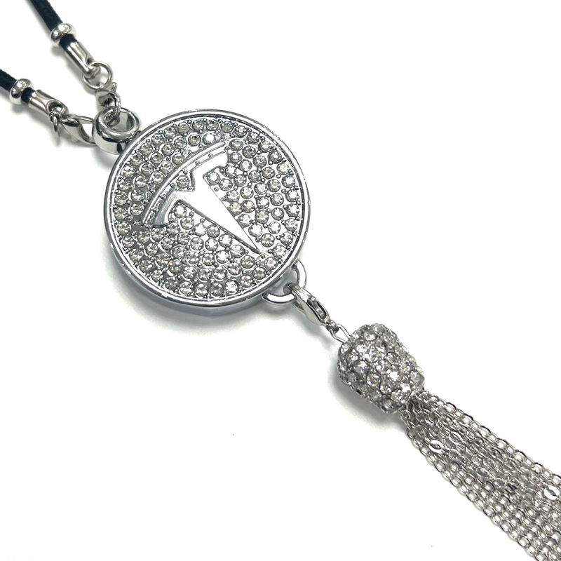 Pingente de aromaterapia com logotipo de carro com diamante de metal