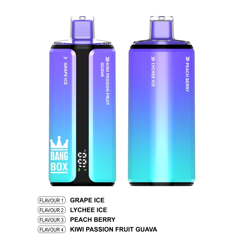 Bang Box 160,000 Puffs Iced Grape + Iced Lychee + Peach with Berries + Kiwi with Passion Fruit and Guava
