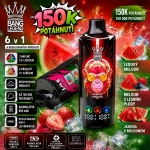 Bang Legend 150K 6 v 1 – ledový vodní meloun, vodní meloun s lesním ovocem a jahoda s vodním melounem