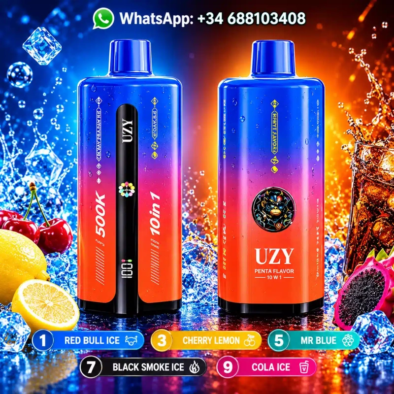 UZY 500K Penta Flavor 10 in 1 500000 Puffs Disposable, Multi Flavor