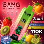 Bang Legend 110K 3-in-1 disposable vape – Watermelon Blueberry, Grape Ice and Futu Ice flavor set