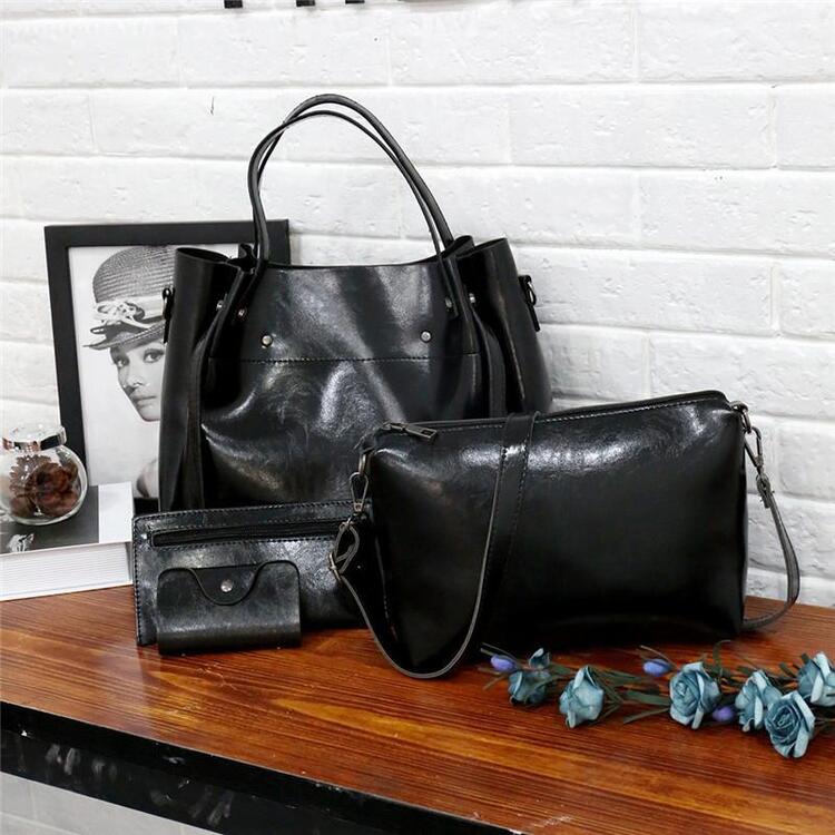 🔥Oferta especial🔥bolsa feminina de grande capacidade de quatro peças
