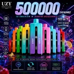 UZY Penta Flavor 10 w 1 500000 zaciągnięć Jednorazowy e-papieros, Wielokolorowy