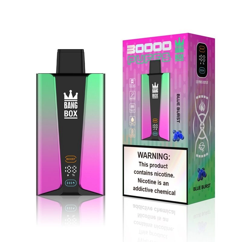 Bang Box e-cigarettes 30,000 puffs in 12 flavors 0% 2% 5%