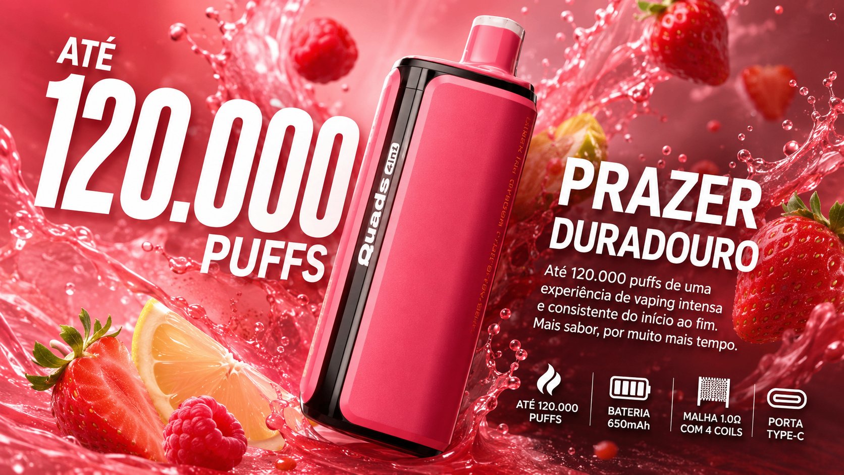 VOPVOP 120K quatro câmaras e sabores