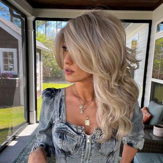 Hot New Fluffy Layered Wave Human Hair Wig