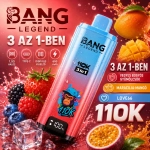 Bang Legend 110000 eldobható e-cigaretta, 3 az 1-ben gyümölcsös ízek