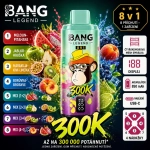 Bang Legend 300K 8 v 1 – gumoví medvídci, mix lesního ovoce, jahoda s vodním melounem a limetková romance