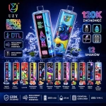 UZY Shisha King 120000 zaciągnięć jednorazowy e-papieros, różne smaki