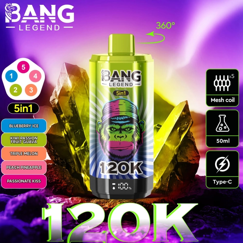 Bang Legend 120K – The Ultimate 5-in-1 Disposable Vape _ 120,000 Puffs _ Adjustable 5 Flavors (9)