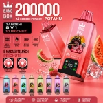 Bang Box 200K 8 v 1 jednorázová e-cigareta – 200 000 potahů, 10 příchutí v jednom zařízení, nabíjecí baterie, USB-C