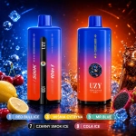 UZY Penta Flavor 500000 zaciągnięć jednorazowy e-papieros, wielosmakowy niebiesko pomarańczowy
