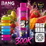 Bang Legend 8 in 1 300000 Puffs Vape Descartável, 8 Sabores de Frutas Roxo