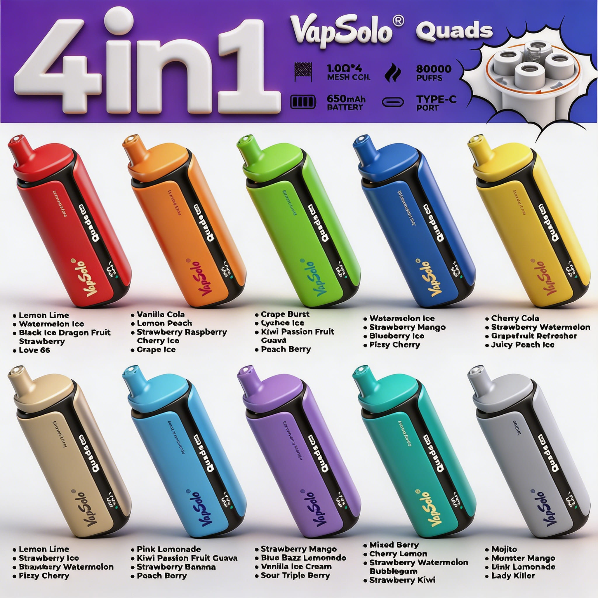 VapSolo QUADS 80K-5
