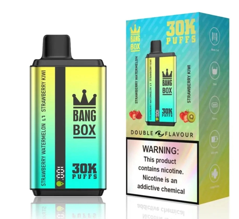 Bang Box 30000 Fújás Dupla Ízű 0% 2% 5% Alacsony Nikotintartalmú Tömeges Újratölthető Eldobható Vape Toll Nagykereskedelemben