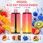 Mangó-eper, vaníliás kóla, Blue Razz jég és eper-kiwi Bang Box 160K eldobható vape