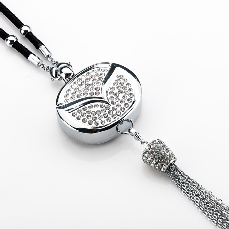 Pingente de aromaterapia com logotipo de carro com diamante de metal