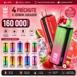 Bang Box 4 v 1 jednorazová e-cigareta s 10 príchuťami, 160 000 potiahnutí, 850 mAh, USB-C