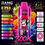 Bang Legend 300K 8v1 príchuť Apple Berry Ice – jablko, hruška, jahoda a ľadové ovocie vape